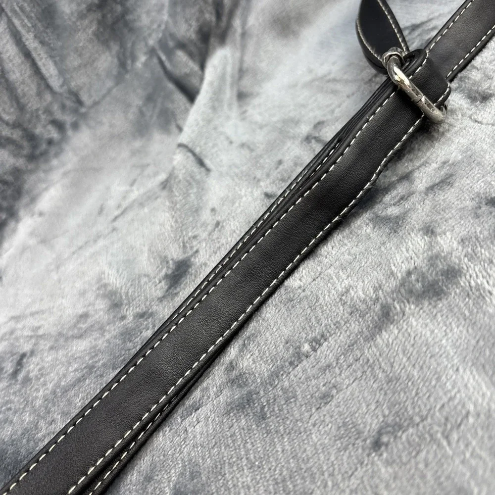BOC Mineral Blue Gray Zip-Around Clutch Wallet Wristlet‎ Suede Pebbled Leather